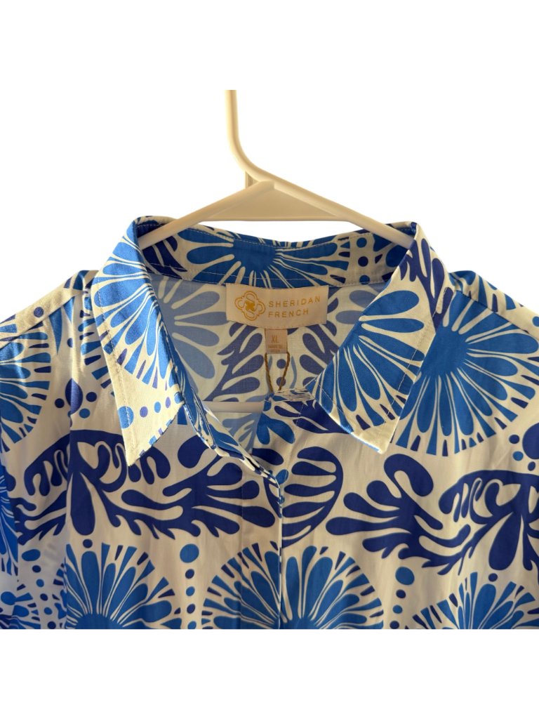 Sheridan French Gwyneth Dress In Navy Jardin Women's Size Xl New With Tags! — image 5 of 6